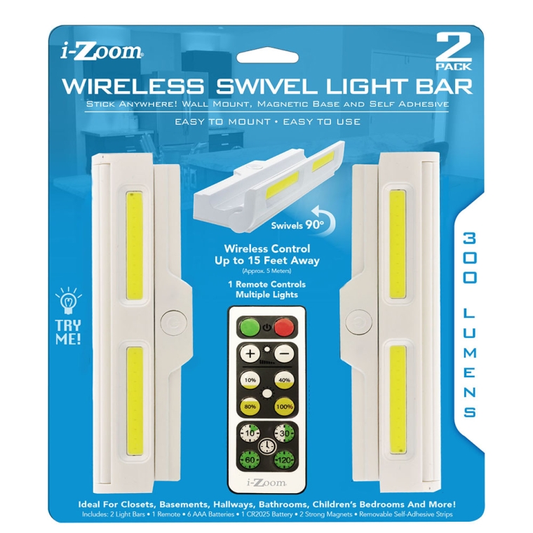 Motion Sensor Swiveling Light Bars, 2-Pack - full pic 