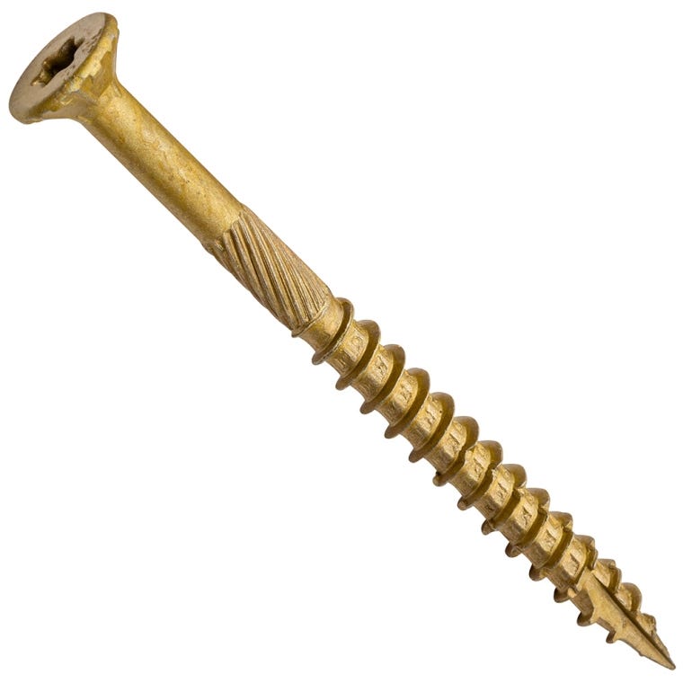 Centerline #10 x 2-1/2'' Flat Head Star Drive Fluted-Tip Wood Screws, Exterior Bronze Ceramic, 50-Pack - main pic