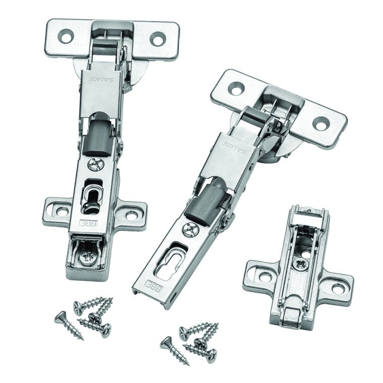 Lipped Door Salice Soft-Close Hinge Kit (Pair) for Frameless - full pic 