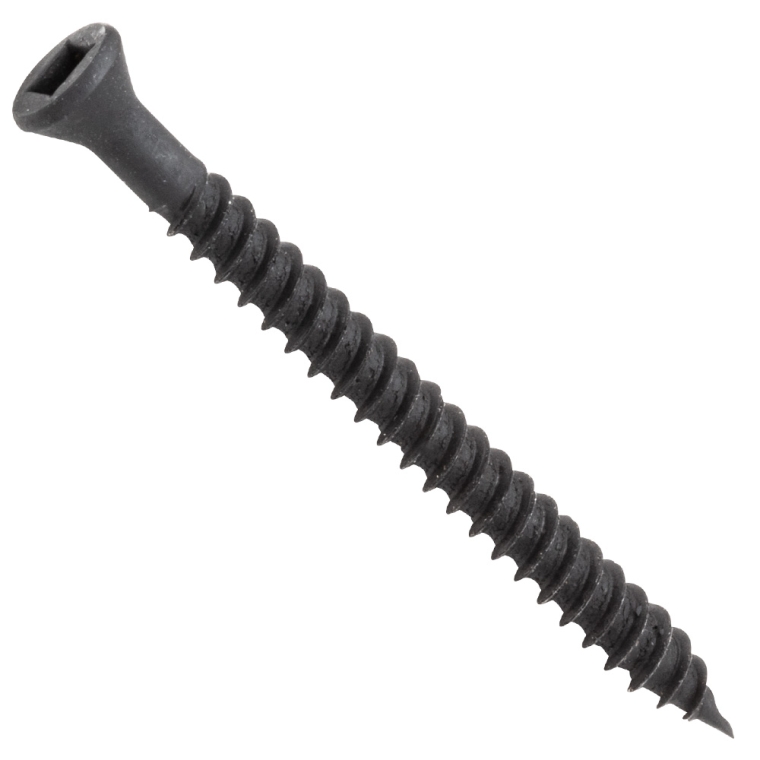 Centerline #6 x 1-5/8'' Trim Head Square Drive Wood Screws, Black, 100-Pack - main pic