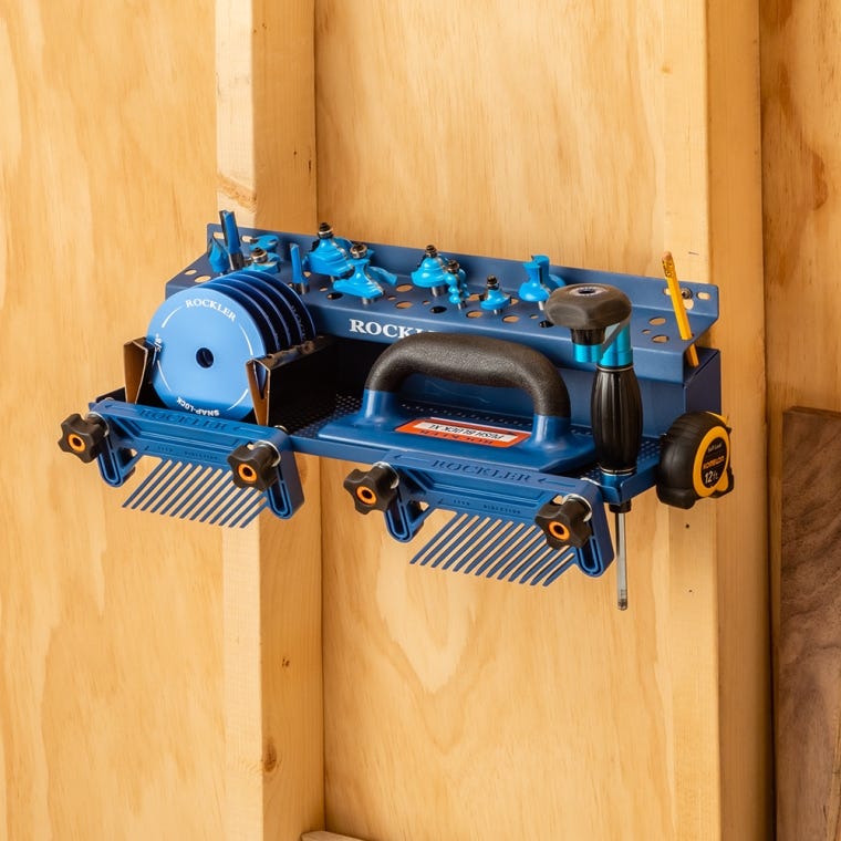 Rockler Router Bit and Accessory Storage Rack - full pic 