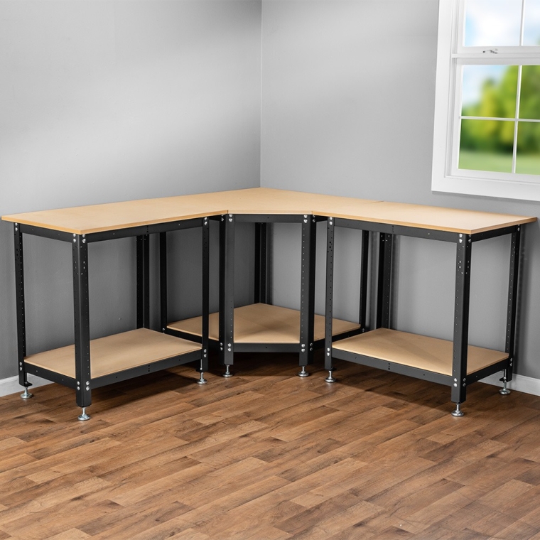 Rockler Rock-Steady Corner Shop Stand Kit, 32''H x 20''D - full pic 