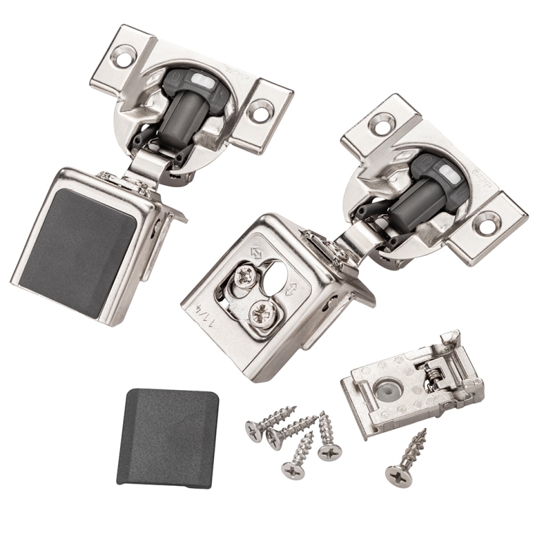 Blum 110&deg; Compact Clip Soft-Close Hinges for Face Frame, Larger Overlays - full pic 