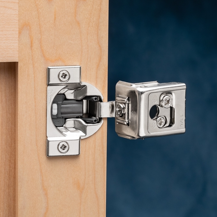 Blum 110&deg; Compact Clip Soft-Close Hinges for Face Frame, Larger Overlays - full pic 