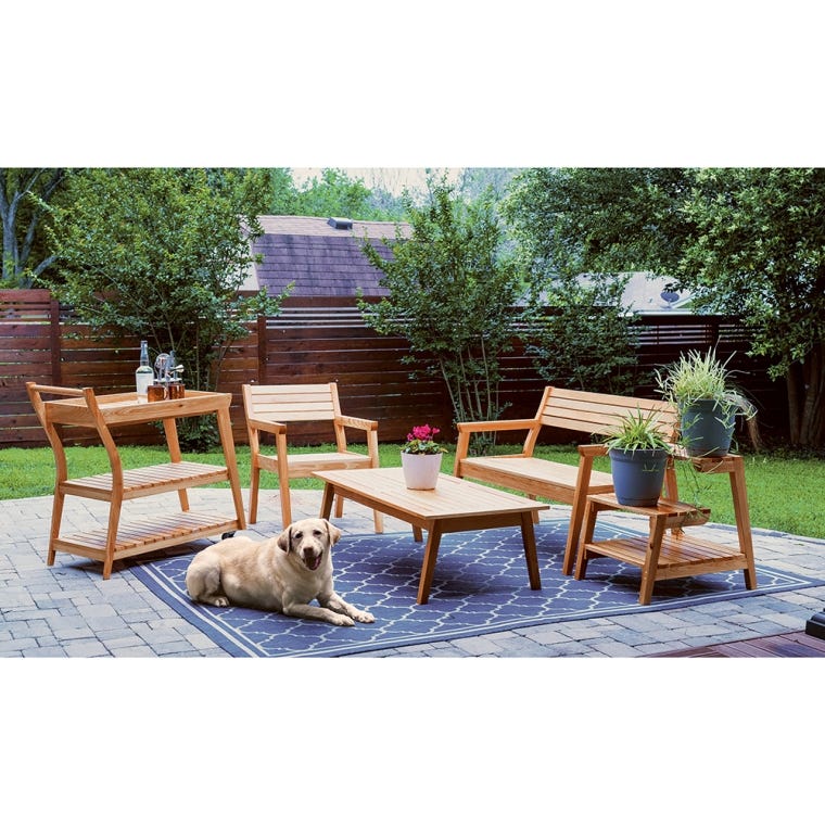 Rockler Modern Patio Plant Stand Plan with 1/4'' MDF Templates  - full pic 