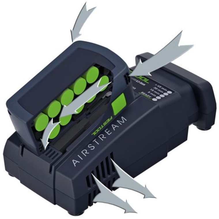 Festool SCA 8 AirStream Rapid Battery Charger (200313) - full pic 