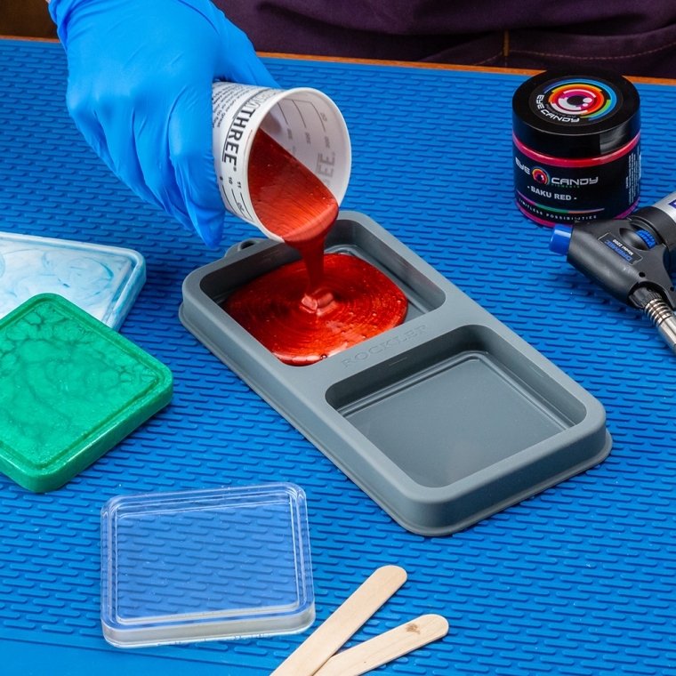 Rockler Silicone Coaster Casting Mold - full pic 
