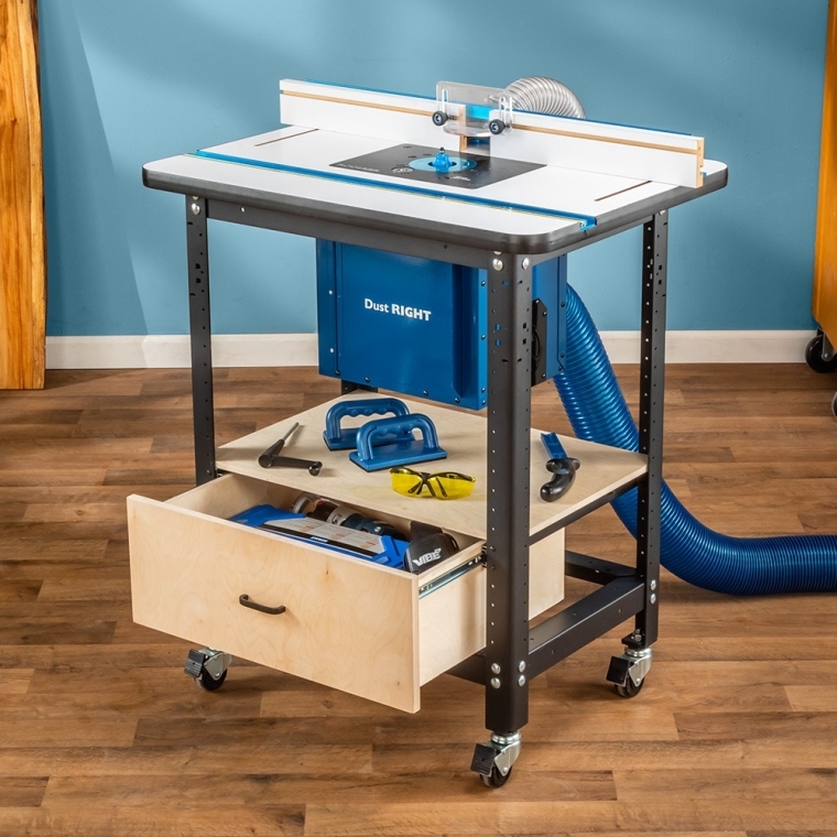 Rockler Drawer/Shelf Brackets for Rock-Steady Router Table Stand - full pic 