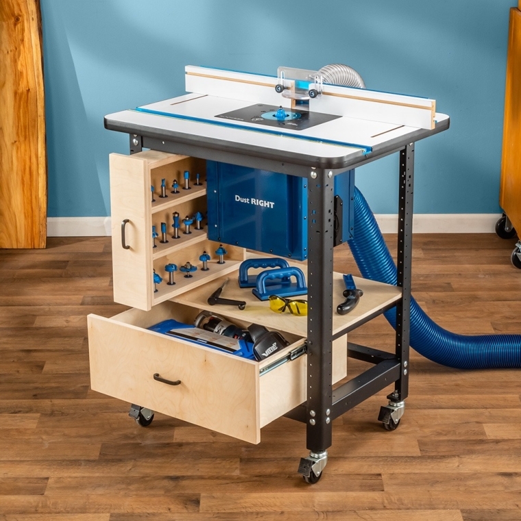 Rockler Drawer/Shelf Brackets for Rock-Steady Router Table Stand - full pic 