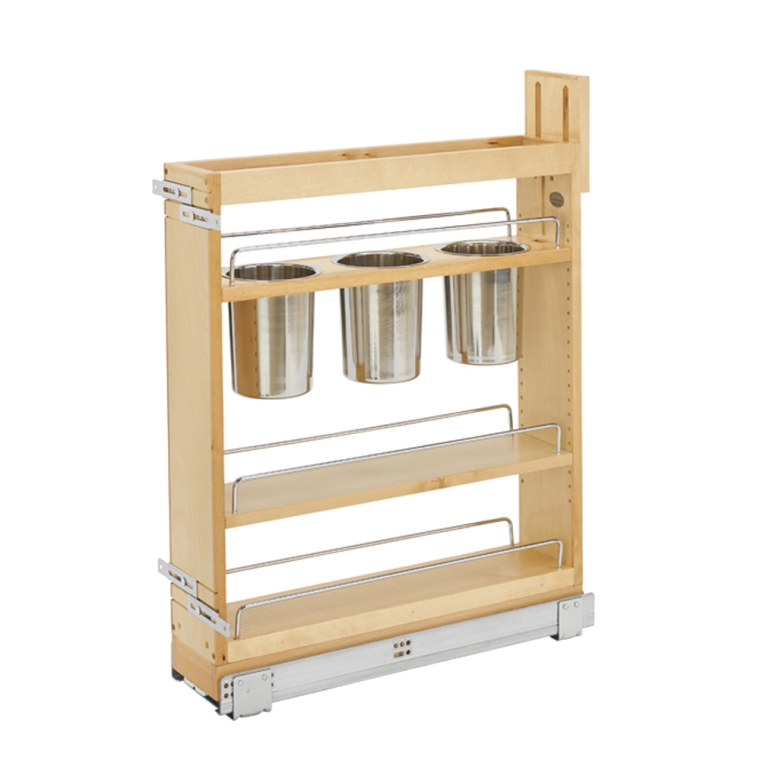 Rev-A-Shelf- Base Cabinet Pullout Utensil Base Organizer Blumotion Soft-Close - full pic 