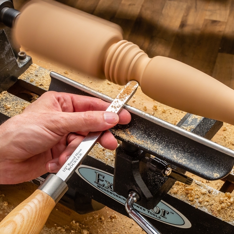Rockler Traditional High-Speed Steel Ergonomic Turning Tool Set, Full-Size - full pic 