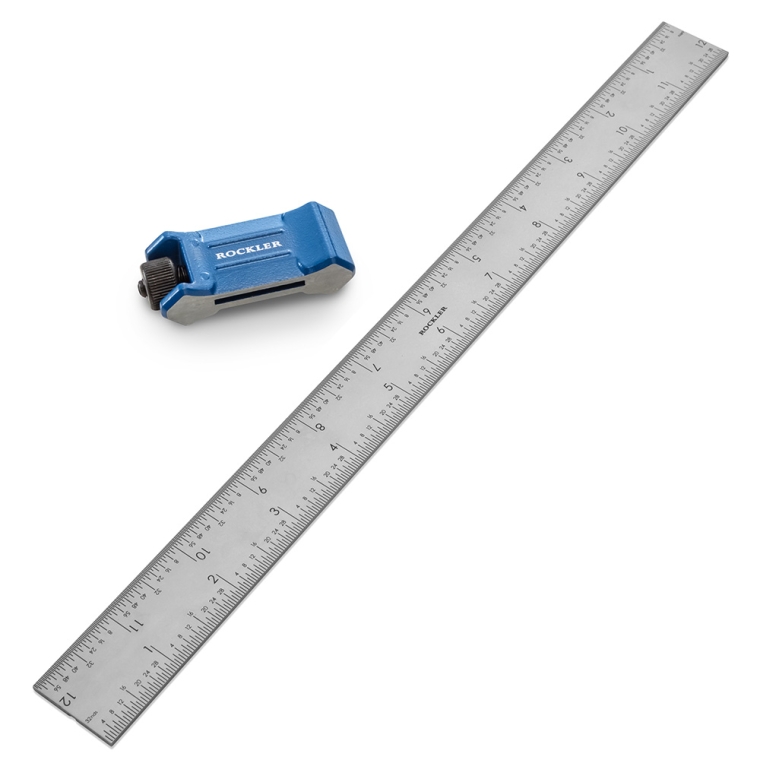 Rockler Rule Stop with 12'' Steel Ruler - full pic 