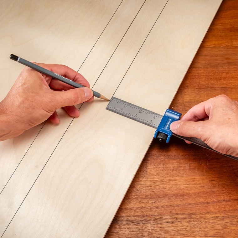 Rockler Rule Stop with 12'' Steel Ruler - full pic 