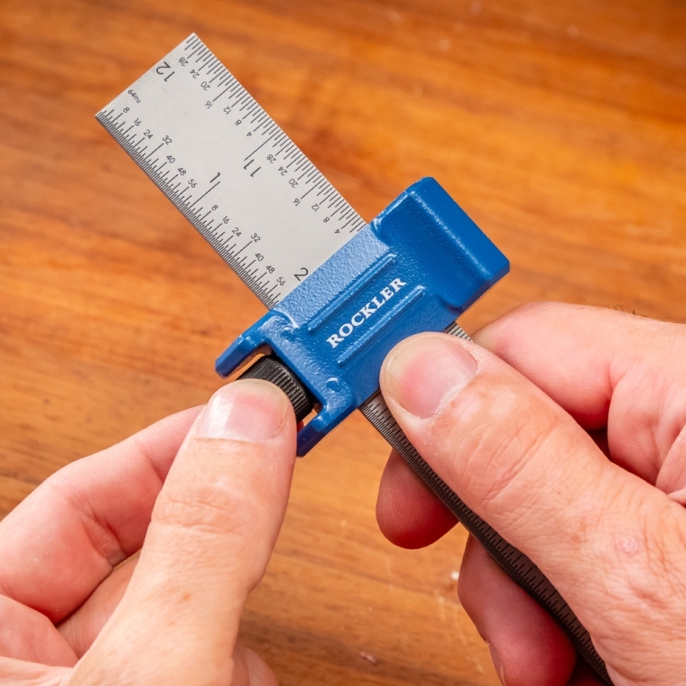 Rockler Rule Stop with 12'' Steel Ruler - full pic 