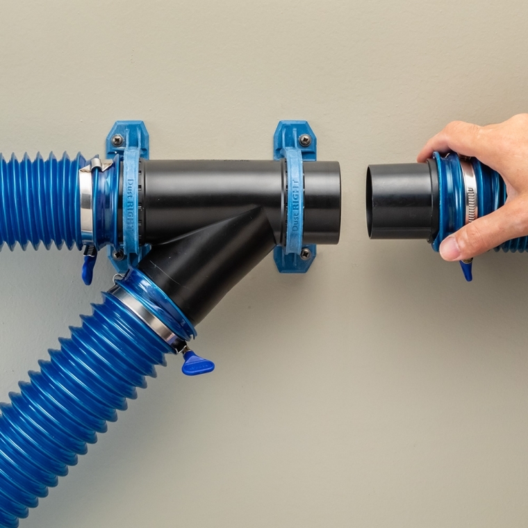 Dust Right Ready-Mount 2-1/2'' Y-Connector - full pic 