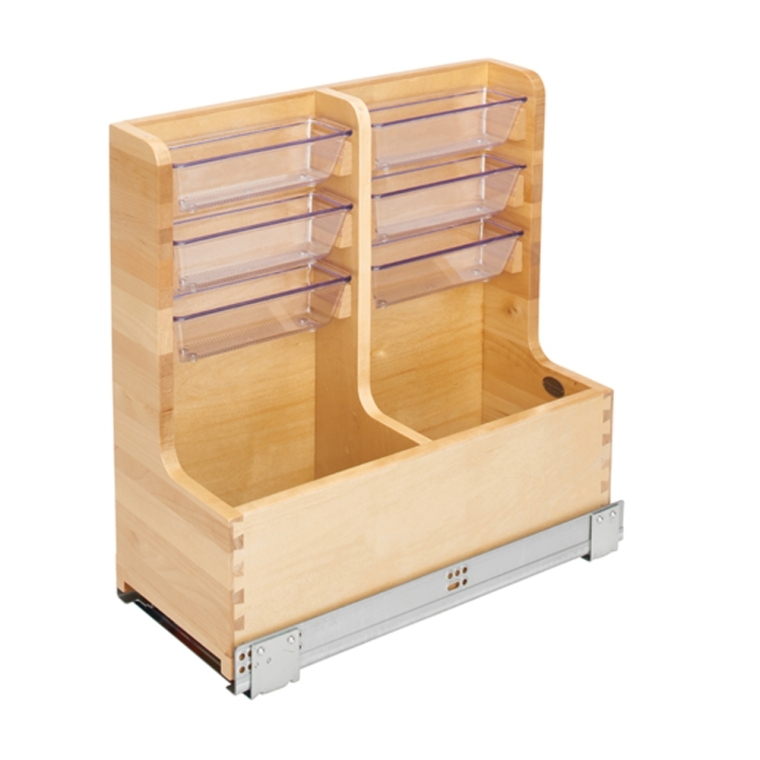 Rev-A-Shelf- Under Sink Pullout L-Shape Reversible Organizer - full pic 