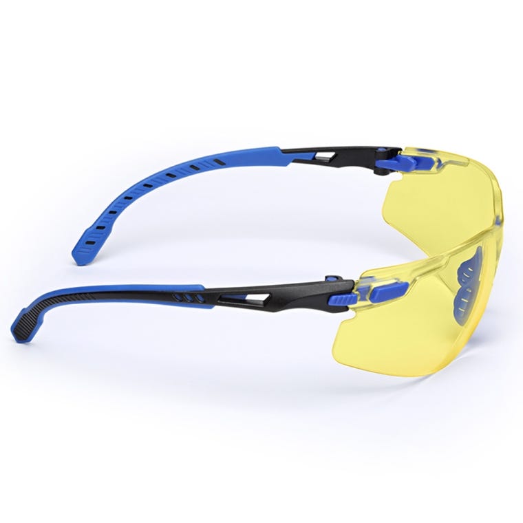 3M Solus 1000-Series Safety Glasses, Amber Lens with Scotchgard Anti-Fog - full pic 
