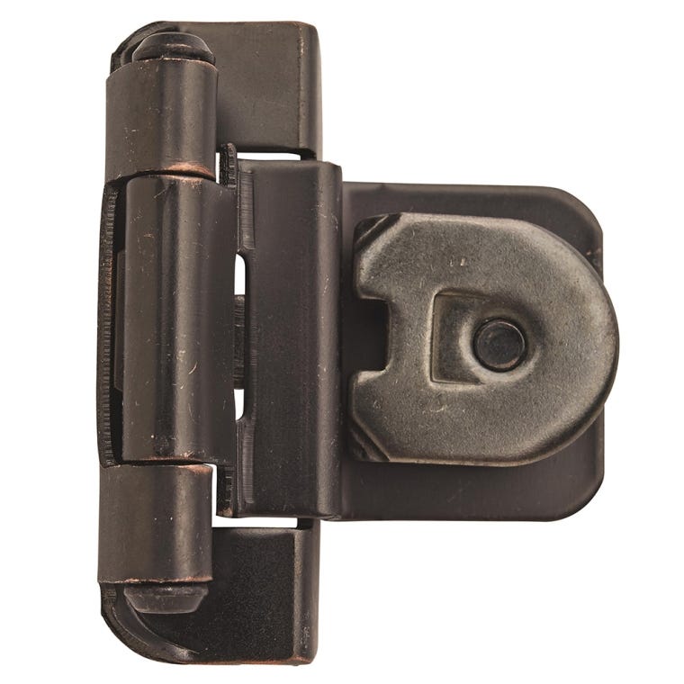 3/8'' Inset Double Demountable Cabinet Hinges, Oil-Rubbed Bronze - full pic 