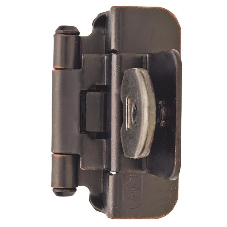 3/8'' Inset Double Demountable Cabinet Hinges, Oil-Rubbed Bronze - full pic 