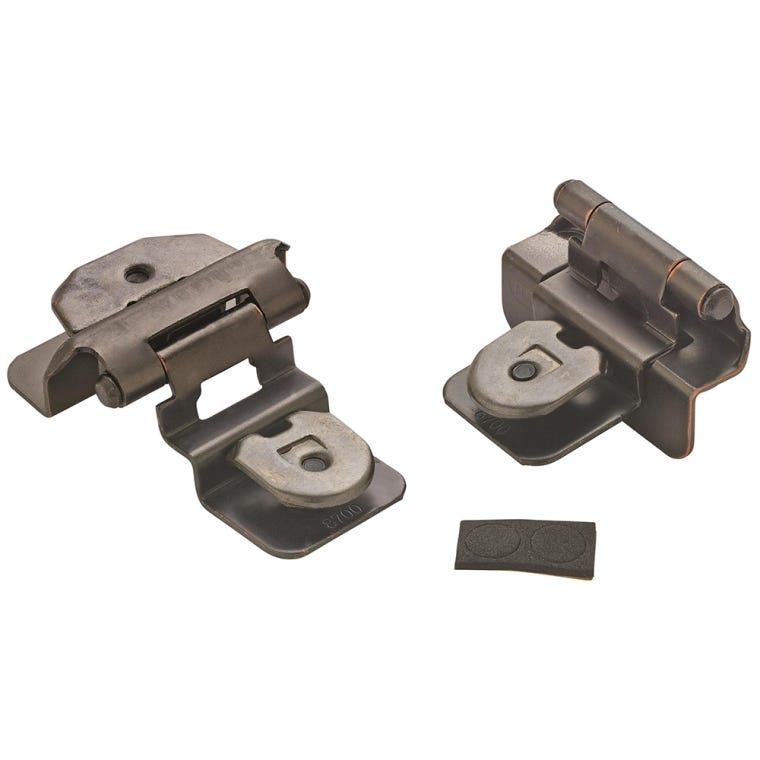 3/8'' Inset Double Demountable Cabinet Hinges, Oil-Rubbed Bronze - full pic 