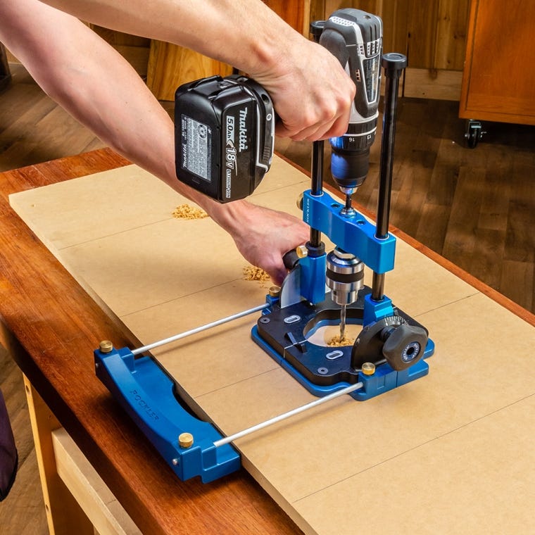 Edge Guide for Rockler Portable Drill Guide - full pic 
