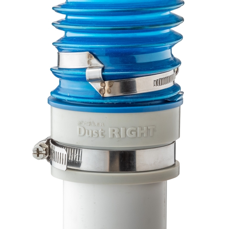 Dust Right Schedule 40 PVC Adapter, 2'' PVC to 2-1/2'' Hose - full pic 