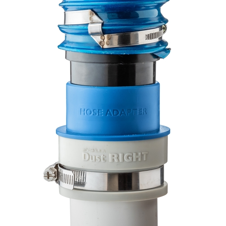 Dust Right Schedule 40 PVC Adapter, 2'' PVC to 2-1/2'' Hose - full pic 