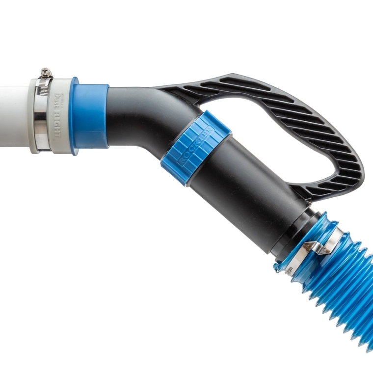 Dust Right Schedule 40 PVC Adapter, 2'' PVC to 2-1/2'' Hose - full pic 