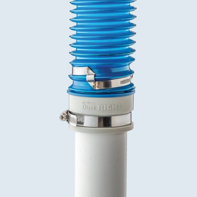 Dust Right Schedule 40 PVC Adapter, 2'' PVC to 2-1/2'' Hose - full pic 