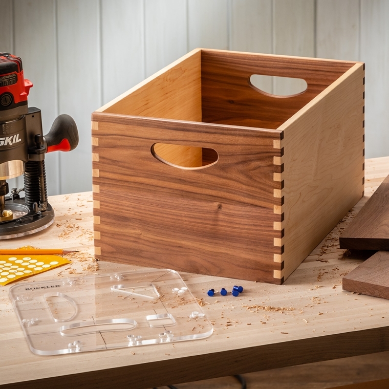 Rockler 4-in-1 Cutting Board Handle Routing Template - full pic 