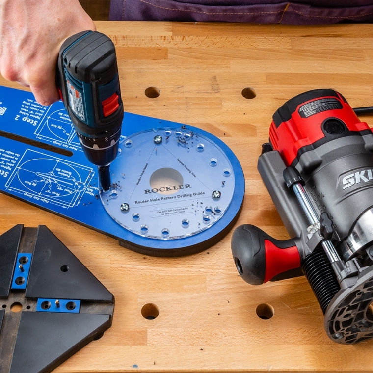 Rockler Router Hole Pattern Drilling Template - full pic 