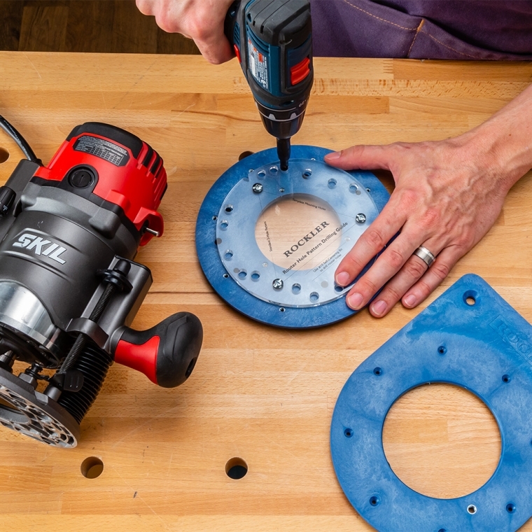 Rockler Router Hole Pattern Drilling Template - full pic 