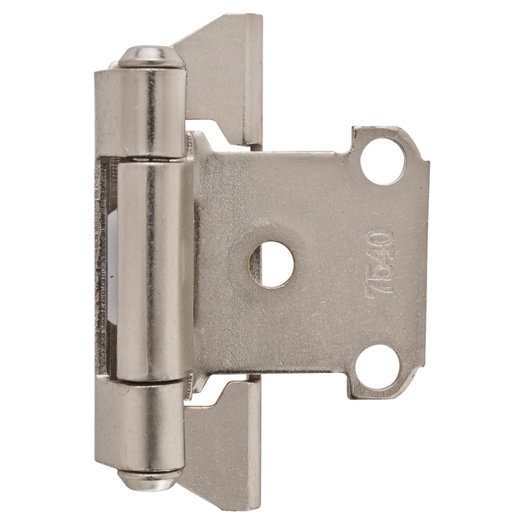1/4'' Overlay Self-Closing Partial Wrap Cabinet Hinges - full pic 