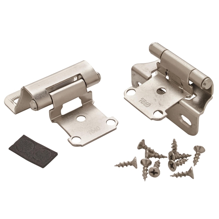 1/4'' Overlay Self-Closing Partial Wrap Cabinet Hinges - full pic 