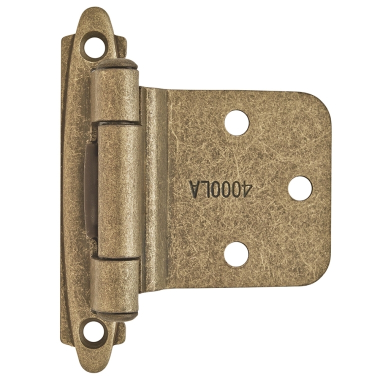 Variable Overlay Self-Closing Face-Mount Reverse Bevel Cabinet Hinges - full pic 