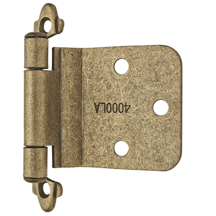 Variable Overlay Self-Closing Face-Mount Reverse Bevel Cabinet Hinges - full pic 