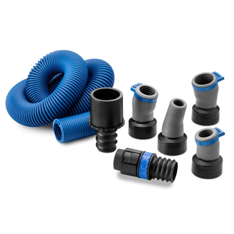 Dust Right FlexiPort Power Tool Hose Kit with Click-Connect, 3' to 12' Expandable Hose - full pic 