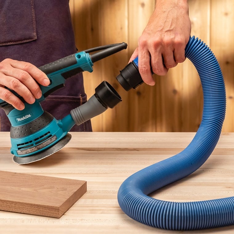 Dust Right FlexiPort Power Tool Hose Kit with Click-Connect, 3' to 12' Expandable Hose - full pic 