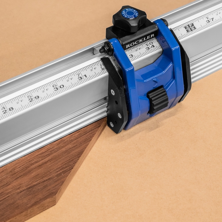 Rockler Miter Saw Fence System with Micro-Adjust Flip Stop - full pic 