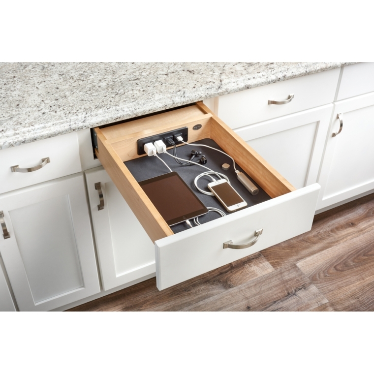 Rev-A-Shelf- Charging Drawer for Electronics Drawers - full pic 
