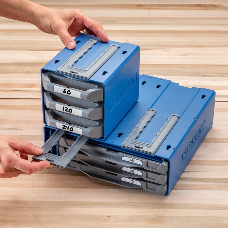 Rockler Sandpaper Storage System, 9'' x 11'' Sheets - full pic 