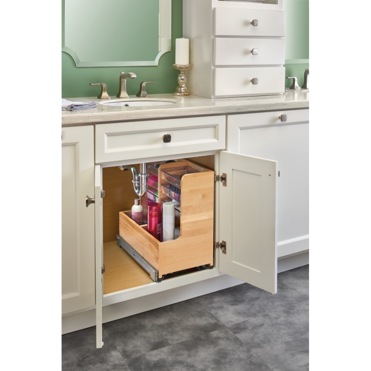 Rev-A-Shelf- Under Sink Pullout L-Shape Reversible Organizer - full pic 