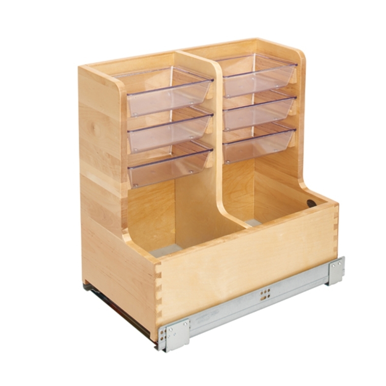 Rev-A-Shelf- Under Sink Pullout L-Shape Reversible Organizer - full pic 