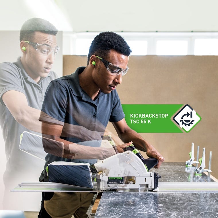Festool TSC 55 K Cordless Track Saw (576717) with Kickback Stop, No Battery - full pic 