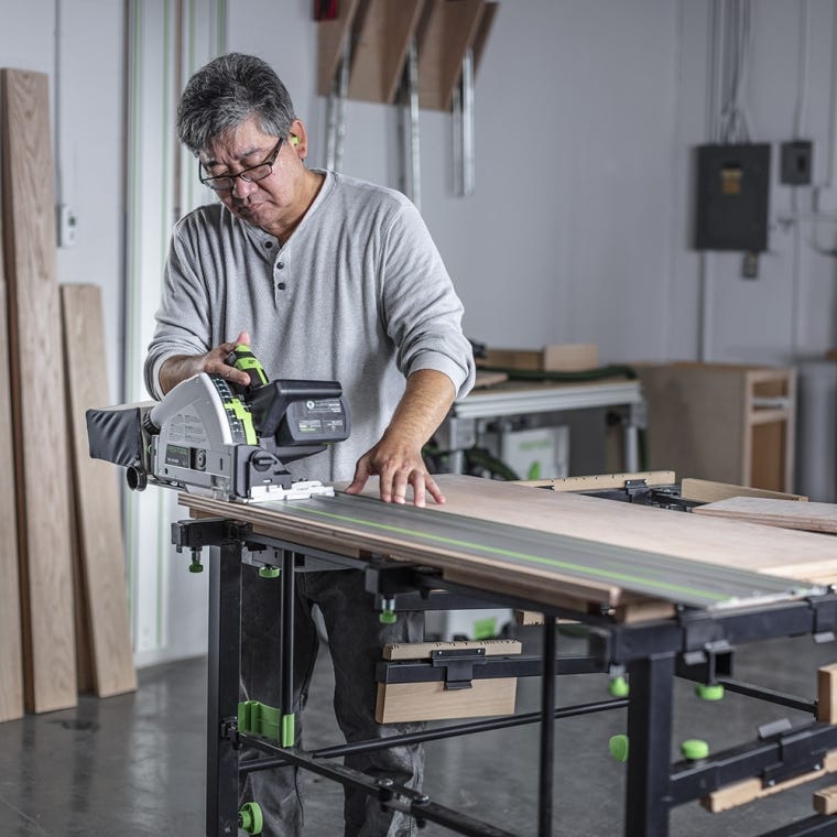 Festool TSC 55 K Cordless Track Saw (576717) with Kickback Stop, No Battery - full pic 