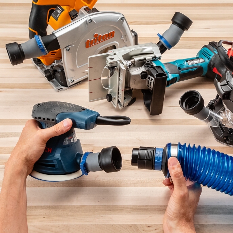 FlexiPort Click-Connect Adapter for Shop Vacuum Hoses - full pic 