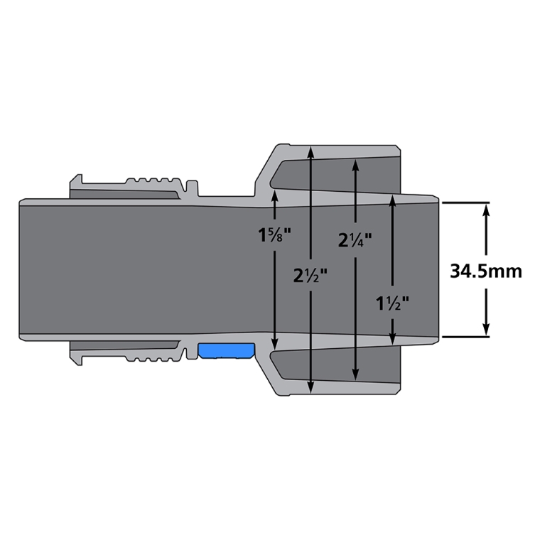 FlexiPort Click-Connect Adapter for Shop Vacuum Hoses - full pic 