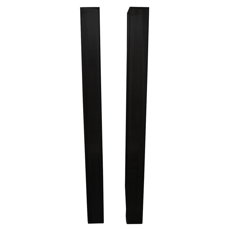 U-Shaped  Welded Steel Table Leg Set, Black - full pic 