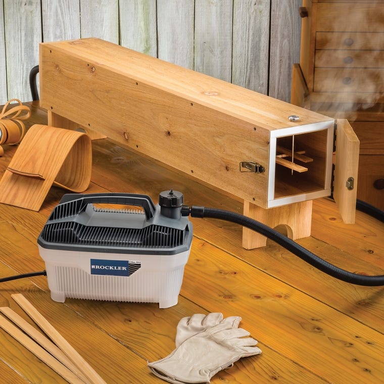 Rockler Steam Bending Kit w/FREE Steam Box Plan, Hinges and Latch - full pic 