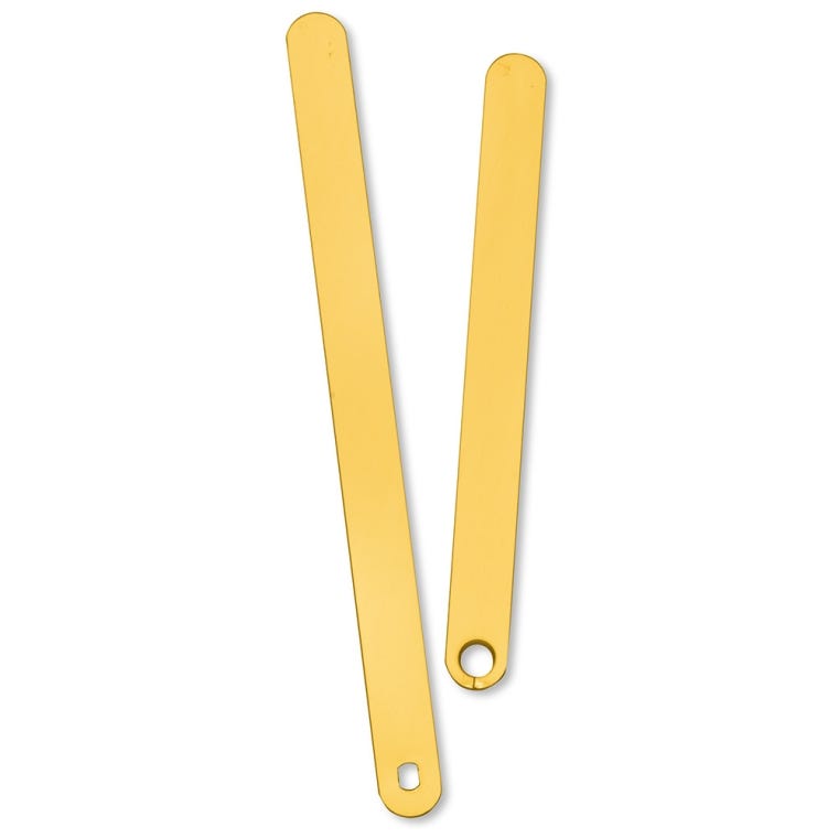 Popsicle Stick Clock Hands, 4-7/8'', Gold - full pic 